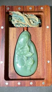 精致和田玉《龙凤对》【寓意】玉质温润细腻光滑 寓意吉祥,龙